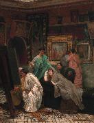 Alma-Tadema, Sir Lawrence The Collector of Pictures in the Time of Augustus (mk23) oil painting picture wholesale